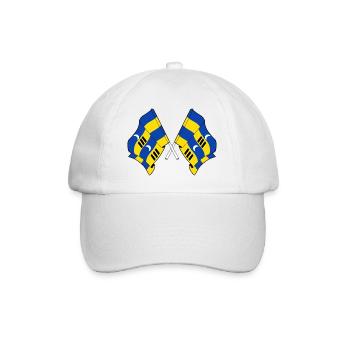 Drapeaux croisés de l’Ameland – Fierté insulaire - Casquette classique - blanc/blanc - Devant
