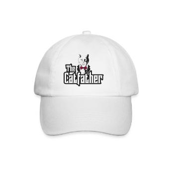 Le Père-Chat Papa Chat Propriétaire de Chat - Casquette classique - blanc/blanc - Devant