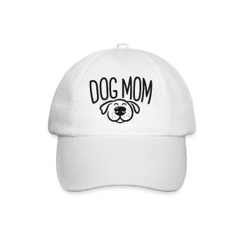Maman de chien - Conception de maman de chien avec chien endormi - Casquette classique - blanc/blanc - Devant