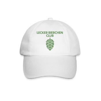 Lecker Bierchen Club - Lecker Bierchen - Bier - Baseballkappe - Weiß/Weiß - Vorne