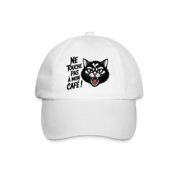 Ne touche pas à mon café ! - Casquette classique - blanc/blanc - Devant