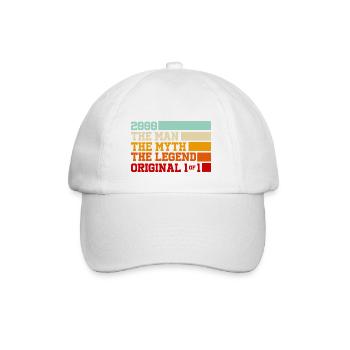 2000 The Man The Myth The Legend - Casquette classique - blanc/blanc - Devant
