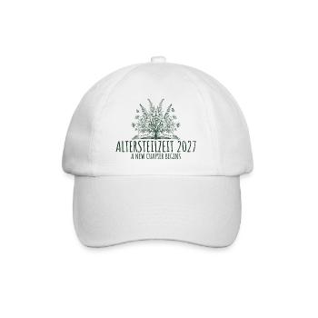 Altersteilzeit 2027 Retro Abschied Frührente - Baseballkappe - Weiß/Weiß - Vorne