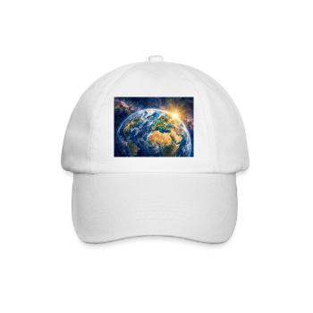 Earth at sunrise - Baseball Cap - white/white - Front