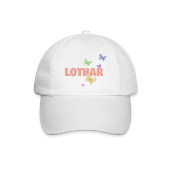 Prénom Lothar - Casquette classique - blanc/blanc - Devant