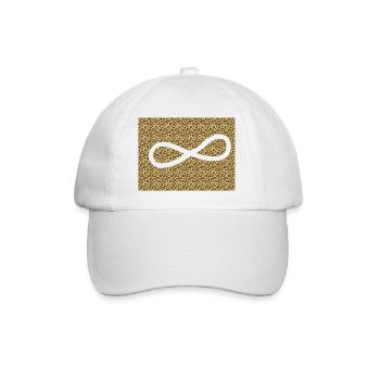 Leopard Infinity Pattern - Baseball Cap - white/white - Front