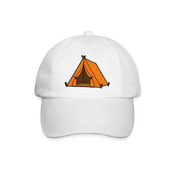 Orange Tent Adventures - Baseball Cap - white/white - Front
