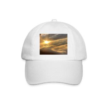 Sunlight over a sea of clouds - Baseball Cap - white/white - Front