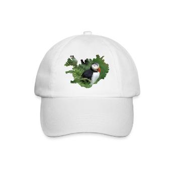 Un macareux, petit, coloré, inoubliable - Casquette classique - blanc/blanc - Devant