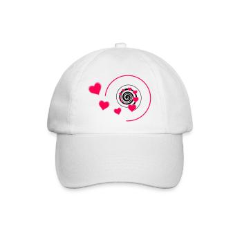 Love - Baseballkappe - Weiß/Weiß - Vorne