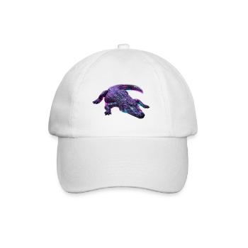 Neon-Krokodil-Aurora - Baseballkappe - Weiß/Weiß - Vorne
