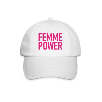 femme Power - Woman - Women - Women's Power - Women - Baseball Cap - white/white - Front