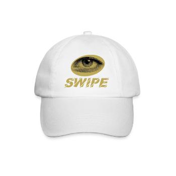 Golden Eye Halftone Swipe - Baseball Cap - white/white - Front
