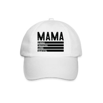 Strong Mama Values - Baseball Cap - white/white - Front