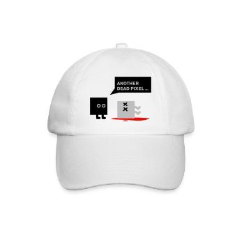 dead pixel_english - Baseballkappe - Weiß/Weiß - Vorne