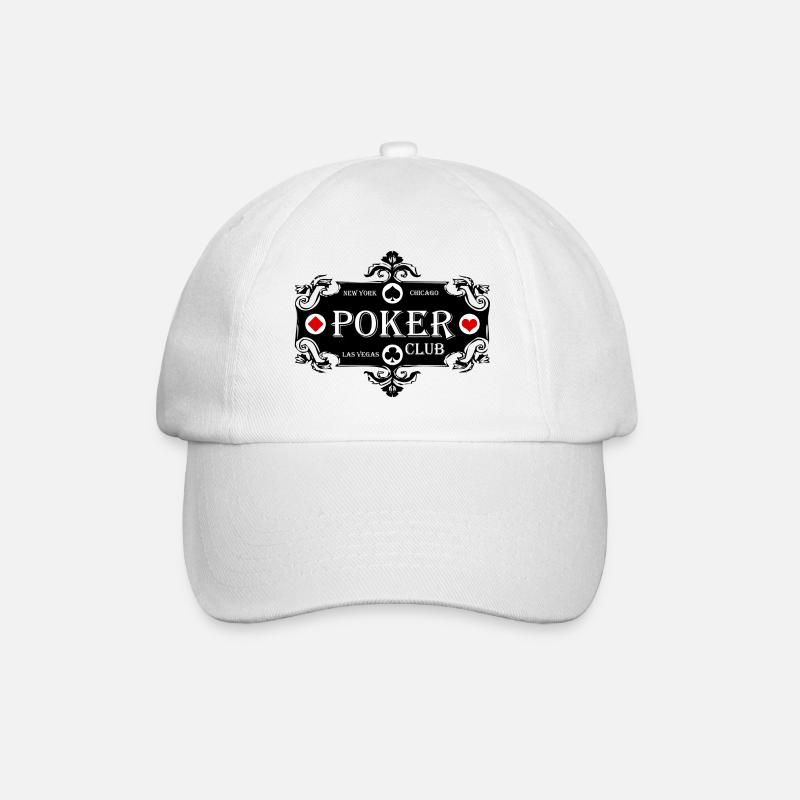 poker club - Casquette classique - blanc/blanc