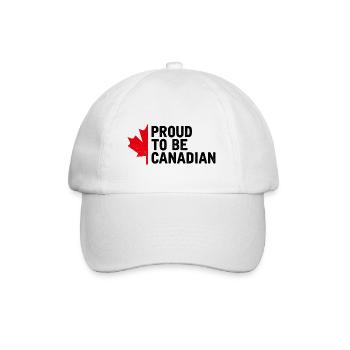 LE CANADA ET LE CANADA SONT FIERS D'ÊTRE CANADIENS - Casquette classique - blanc/blanc - Devant