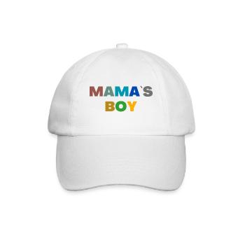 Mama's Boy - Baseball Cap - white/white - Front