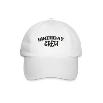 Birthday Crew - Baseball Cap - white/white - Front