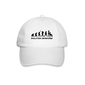 évolution infirmière - Casquette classique - blanc/blanc - Devant