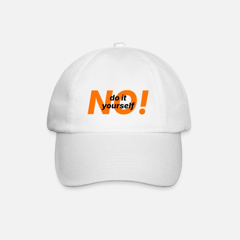No Do It Yourself - Baseballkappe - Weiß/Weiß