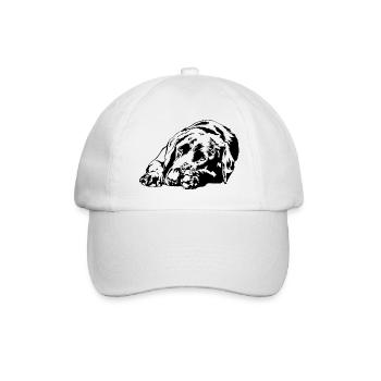 LABRADOR Retriever Labbi Dogs Portrait Wilsigns - Baseball Cap - white/white - Front