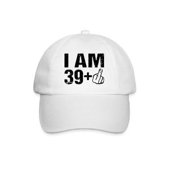 Je sur le 39+ 40ème anniversaire Humour 40 ans - Casquette classique - blanc/blanc - Devant