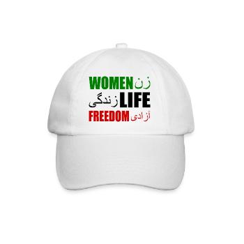 Women life freedom - Baseball Cap - white/white - Front
