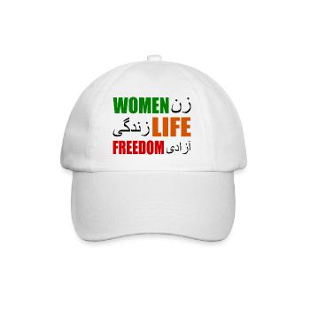 Women life freedom - Baseballkappe - Weiß/Weiß - Vorne