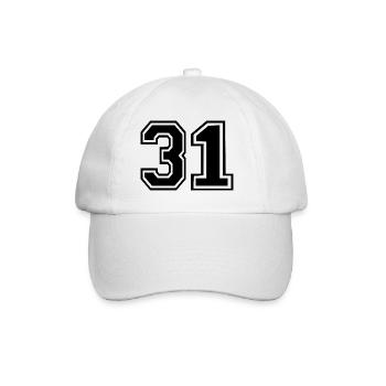 31 - Baseball Cap - white/white - Front