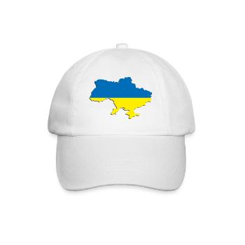 Ukraine - Baseballkappe - Weiß/Weiß - Vorne