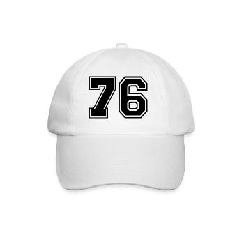 76 - Baseball Cap - white/white - Front