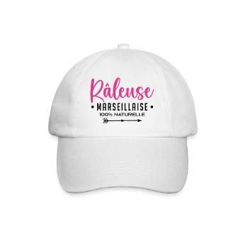 Râleuse Marseillaise 100% Naturelle - Casquette classique - blanc/blanc - Devant