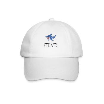 Shark Five - Baseballkappe - Weiß/Weiß - Vorne