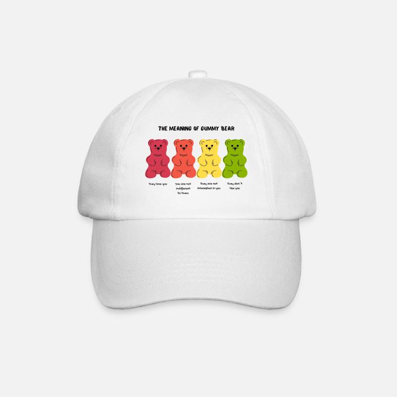 Gummibär - Baseballkappe - Weiß/Weiß
