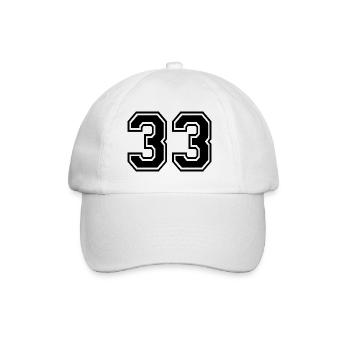 33 - Baseball Cap - white/white - Front