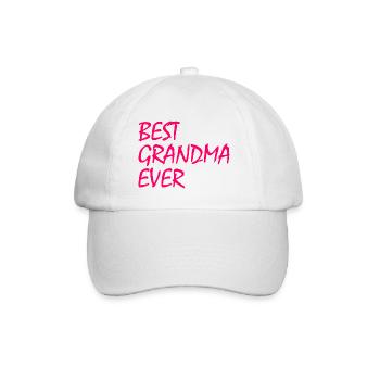 Best grandma ever - Baseball Cap - white/white - Front