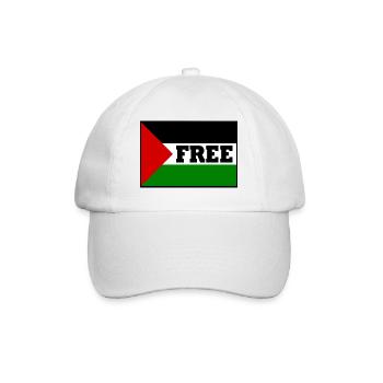 Free palestine - Casquette classique - blanc/blanc - Devant