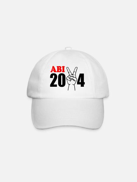 Abi 2024 - Baseballkappe - Weiß/Weiß