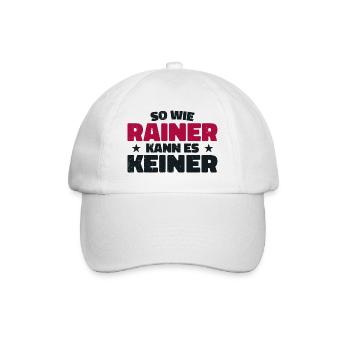 Personne ne peut le faire comme Rainer - Casquette classique - blanc/blanc - Devant