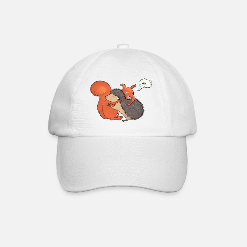 Wappen, stechende Umarmung - Baseballkappe - Weiß/Weiß