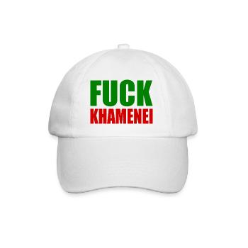 Fuck khamenei Chamenei - iran - Baseball Cap - white/white - Front