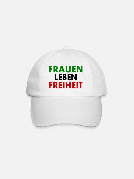 Frauen leben freiheit - Baseballkappe - Weiß/Weiß