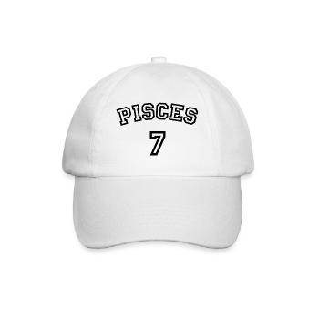 Zodiac Line "Trikot-Style" - Pisces - Baseballkappe - Weiß/Weiß - Vorne
