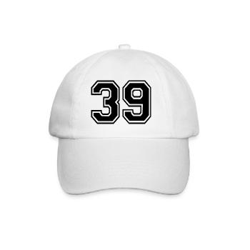 39 - Baseballkappe - Weiß/Weiß - Vorne