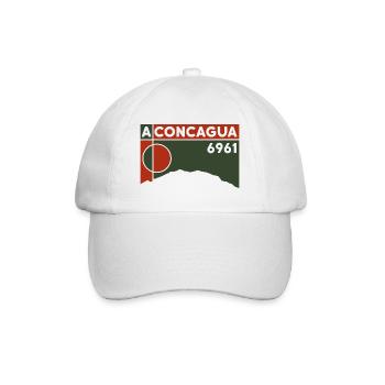 Trekking sur le volcan Cerro Aconcagua 6000 sommets des Andes - Casquette classique - blanc/blanc - Devant