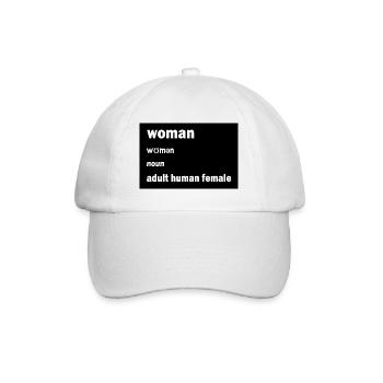 Adult Human Female - Baseball Cap - white/white - Front