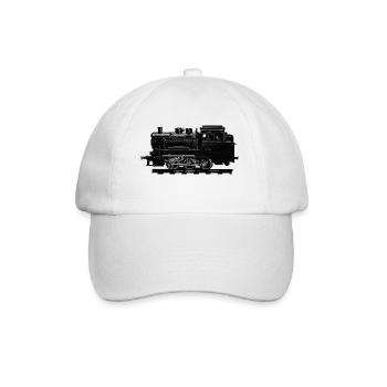 Güterzug Tender Lokomotive und Einheitslokomotive - Baseballkappe - Weiß/Weiß - Vorne