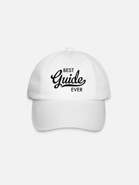 meilleur guide de tous les temps - Casquette classique - blanc/blanc