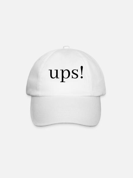 ups! Hoppala oh weh Hossan pardauz - Baseballkappe - Weiß/Weiß
